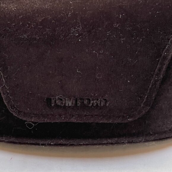 Tom Ford Sunglasses Eyeglasses Case Dark Brown Velvet Soft Magnetic Travel main image 6
